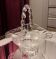Corbeille en verre transparent et translucide