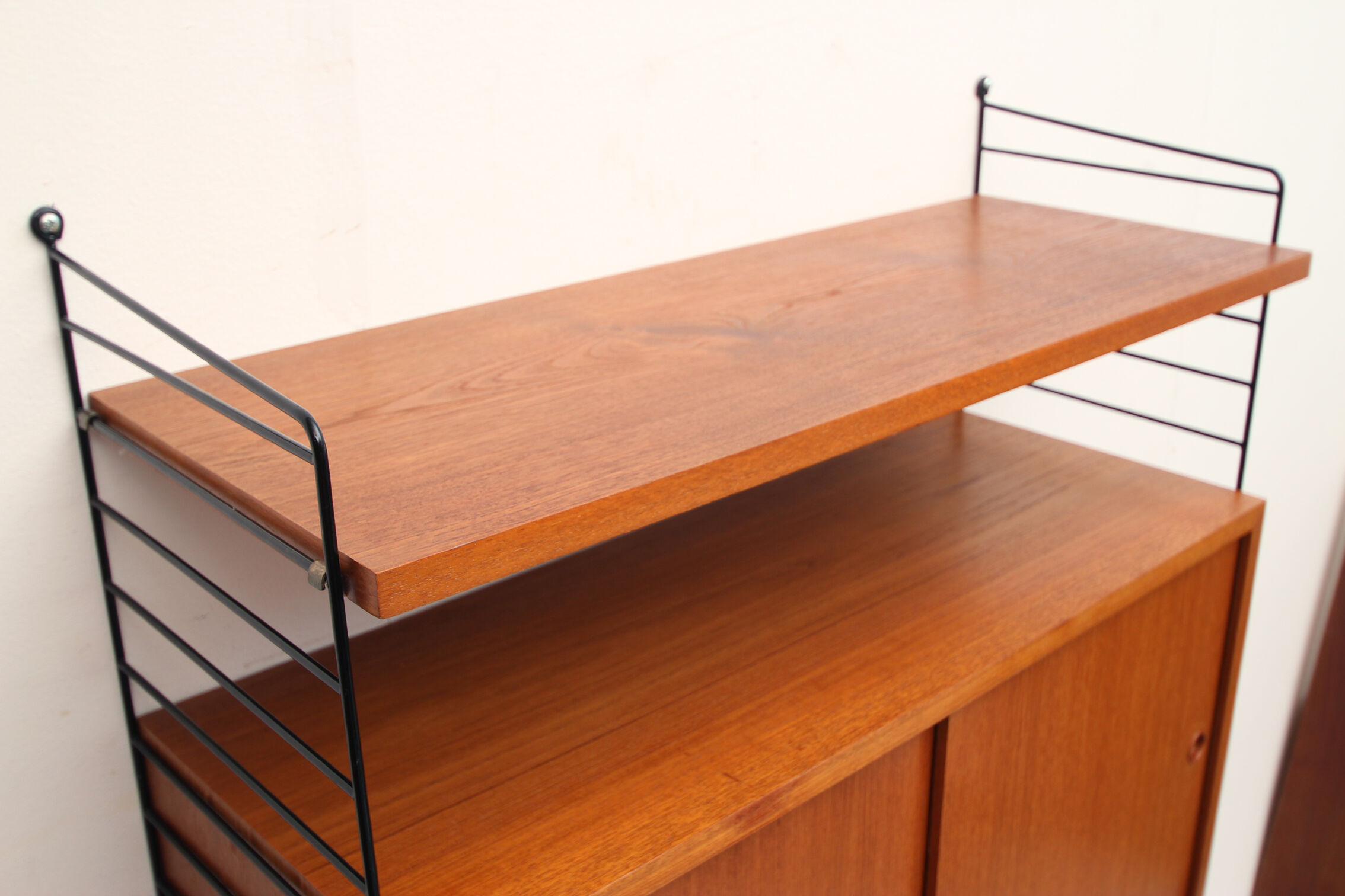 60s string wall unit in teak