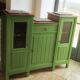 Art Deco Gin Buffet, painted in Farrow and Ball with a William Morris-inspired interior