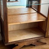 Antique oak window foot mustache