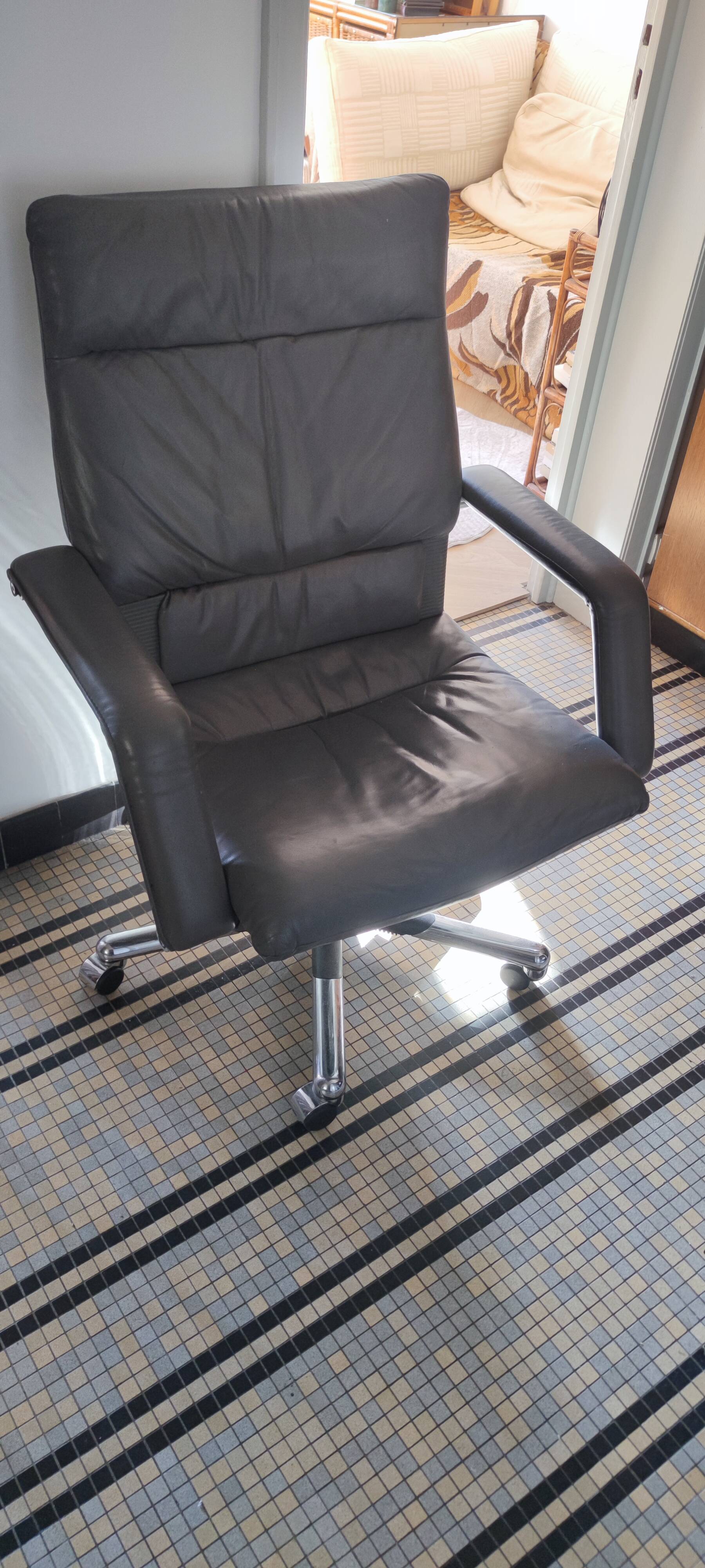 Vintage leather armchair