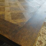 Rectangular table with extensions