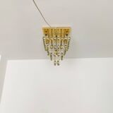 Glass Flush Chandelier by Ernest Palme