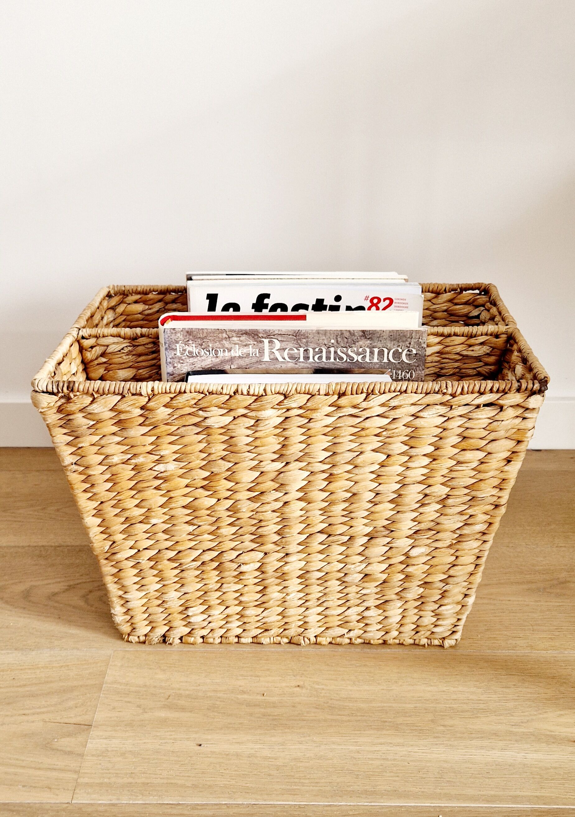 Water hyacinth magazine holder