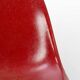 Red Herman Miller Original Eames DSW Dining Side Shell Chair