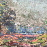 Eminent dancre 1901-1977. champrosay-forest, 1938. oil on panel.