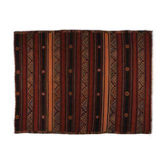 Anatolian handmade kilim rug 252 cm x 184 cm