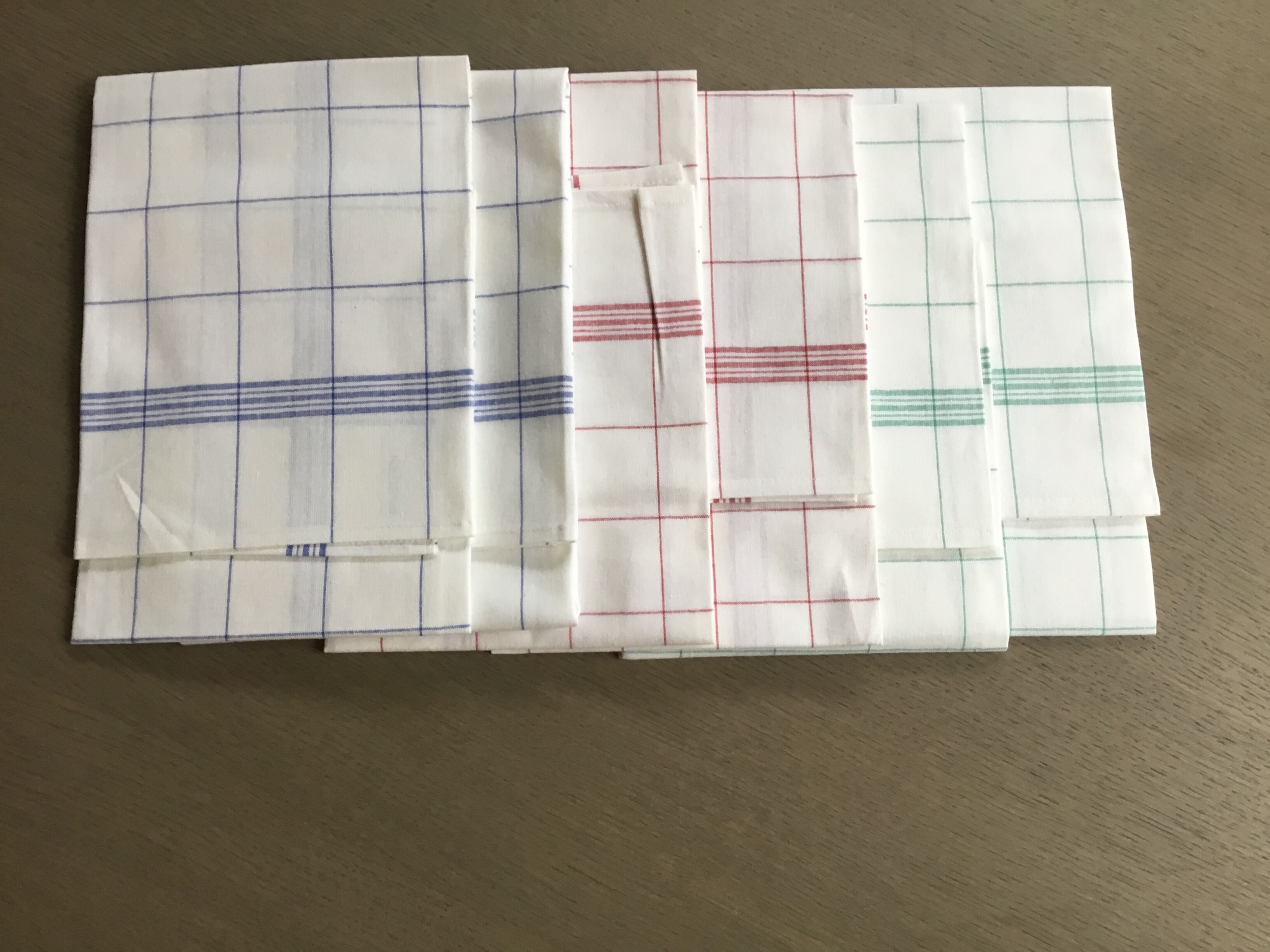 6 new tea towels, special glasses