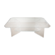 Vintage Plexiglass and glass coffee table