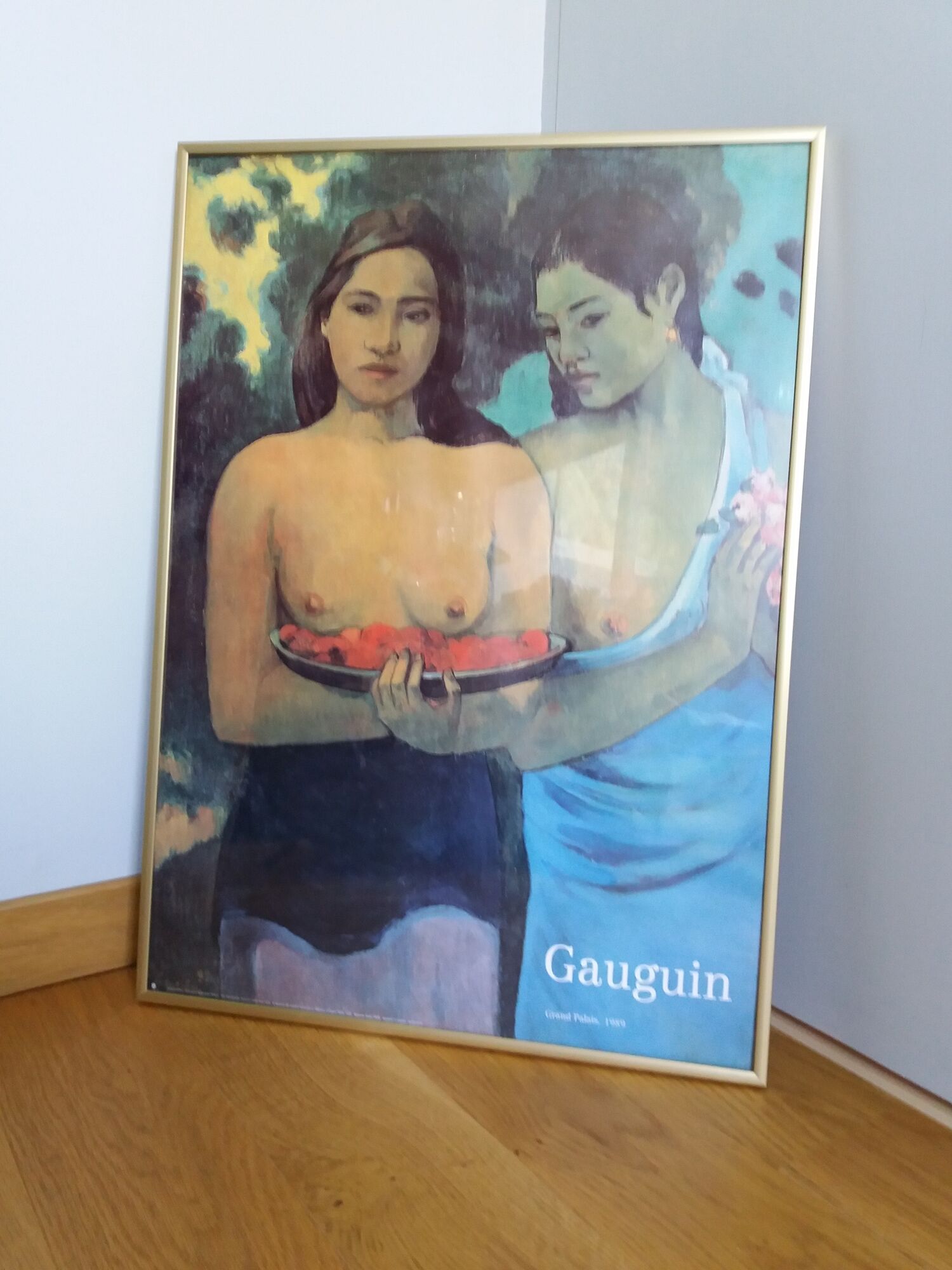 Gauguin poster exhibition 1989 at the Grand Palais, framed