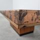 Vintage copper plated brutalist coffee table, 1970s