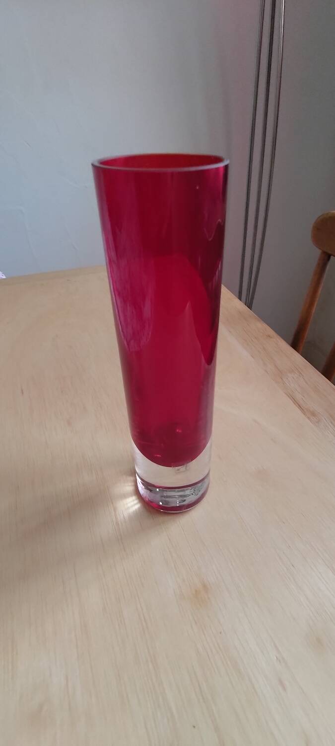 Blown glass soliflore vase