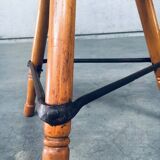 Industrial Low Tripod Stools, Belgium, 1950s, Set of 3