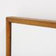 Miroir scandinave en teck et en métal, Suède, 1960, 84x117cm