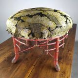 Napoleon III bamboo pouf