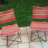 Pair of vintage Lafuma chairs