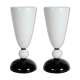Paire de lampes en verre de Murano