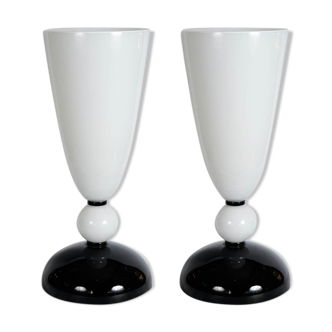 Pair of Murano glass lamps