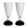 Paire de lampes en verre de Murano