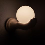 Mid Century ceramic wall lamp, 80s