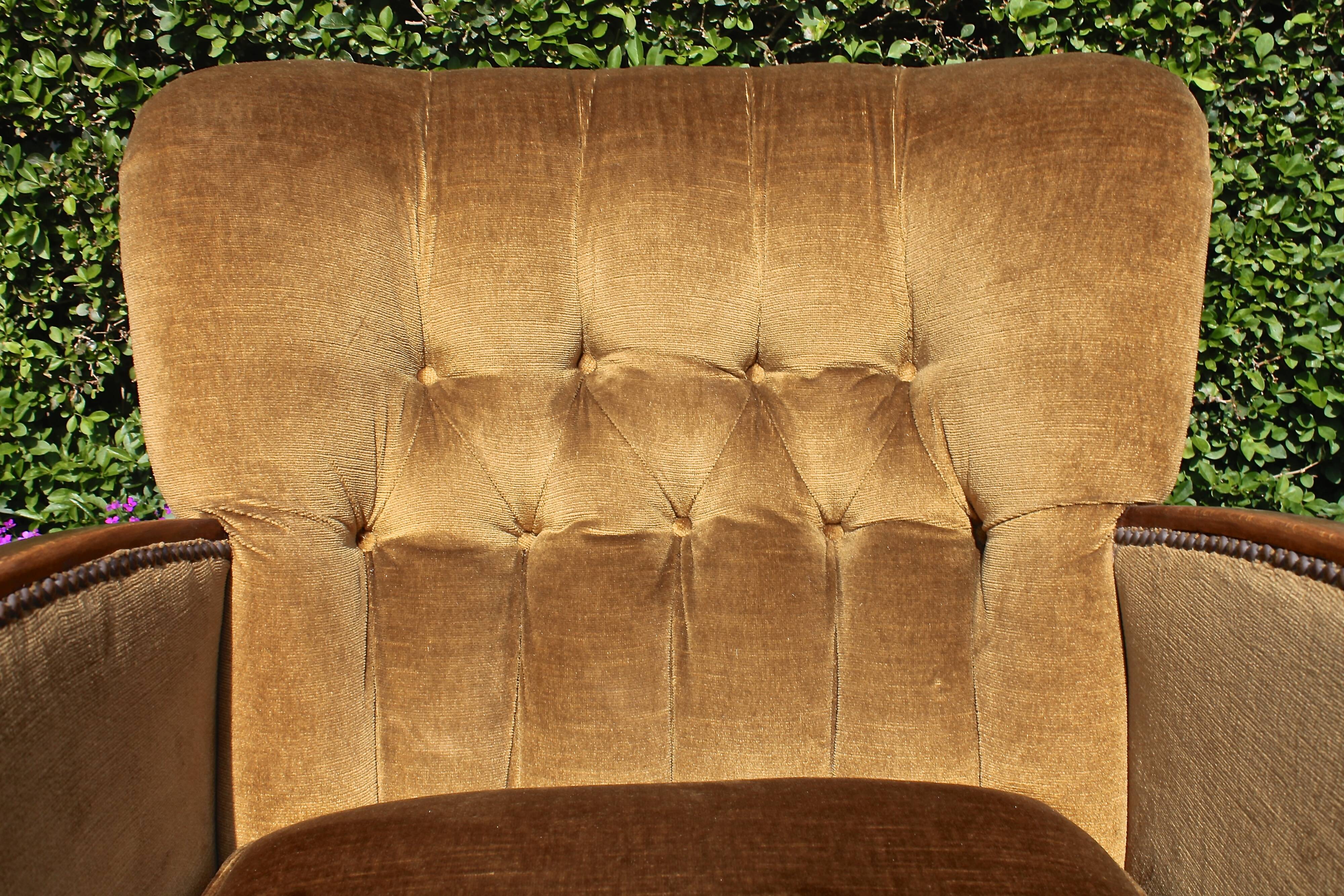 Chauffeuse fauteuil vintage 1950-1960