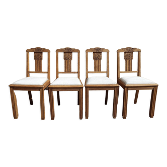 4 art deco chairs