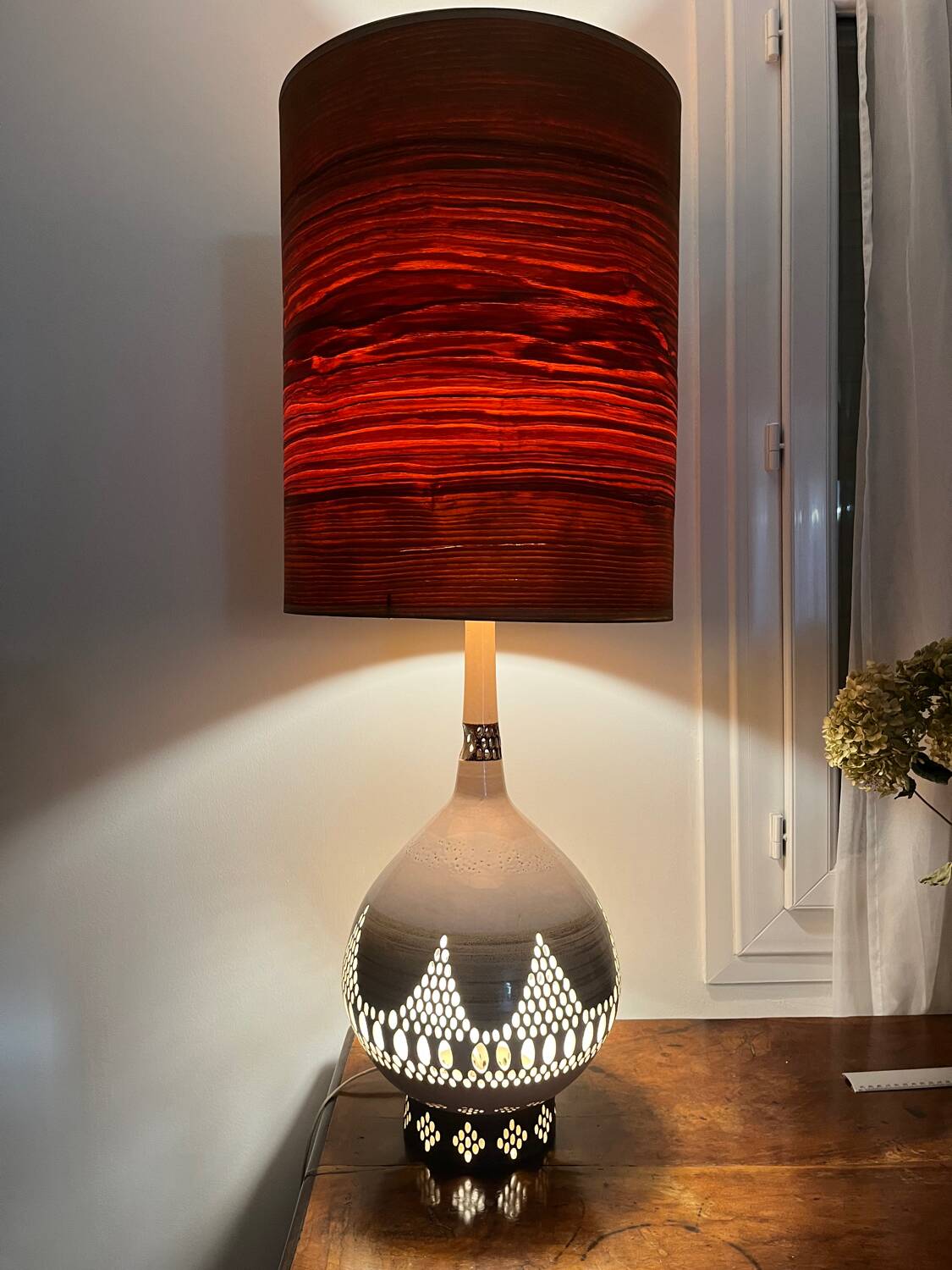 Ceramic lamp G. Pelletier 1960