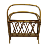 Rattan magazine holder