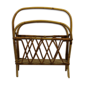 Rattan magazine holder