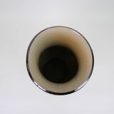 Large ceramic vase with floral pattern