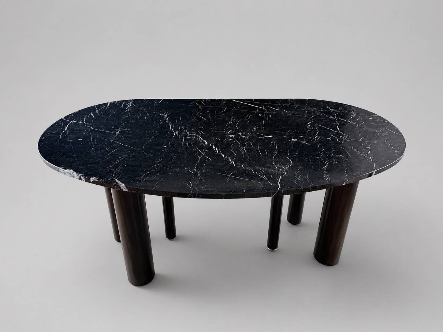Vintage design marble desk / dining table, 1980s.