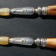 Carving Set + Salad Server Horn and Stainless Steel