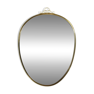Free-form brass mirror 1970