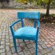 Turquoise velvet chair