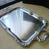 Stainless steel serving tray 35 x 27 cm