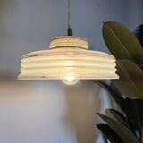 Pendant light in green granite glass with dome from the 1930s - 4 copies in stock