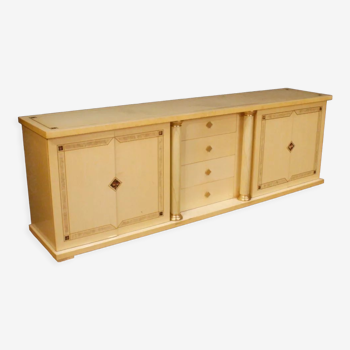 Italian sideboard in exotic wood and brass from XXth century