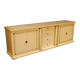 Italian sideboard in exotic wood and brass from XXth century