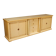 Italian sideboard in exotic wood and brass from XXth century
