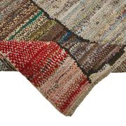 Tapis boho recyclé turc fait main 187 cm x 260 cm