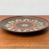 Vintage German ceramic wall plate from Keramik Manufaktur Kupfermühle, 1970s.