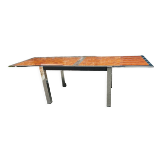 Arch. Extendable Table Arredo Metal. Paderno D. Milano, 1970s
