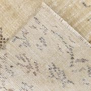 Vintage Cream & Brown Turkish Handmade Rug, 149x252Cm
