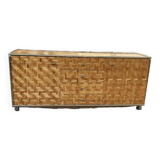 Beautiful Vintage Bamboo Sideboard in Gabriella Crespi style, Italy Circa 1970