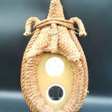 Vintage Rope Wall Mounted Barometer Thermometer circa 1950