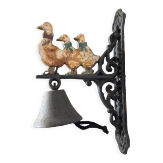Metal farm bell 3 geese