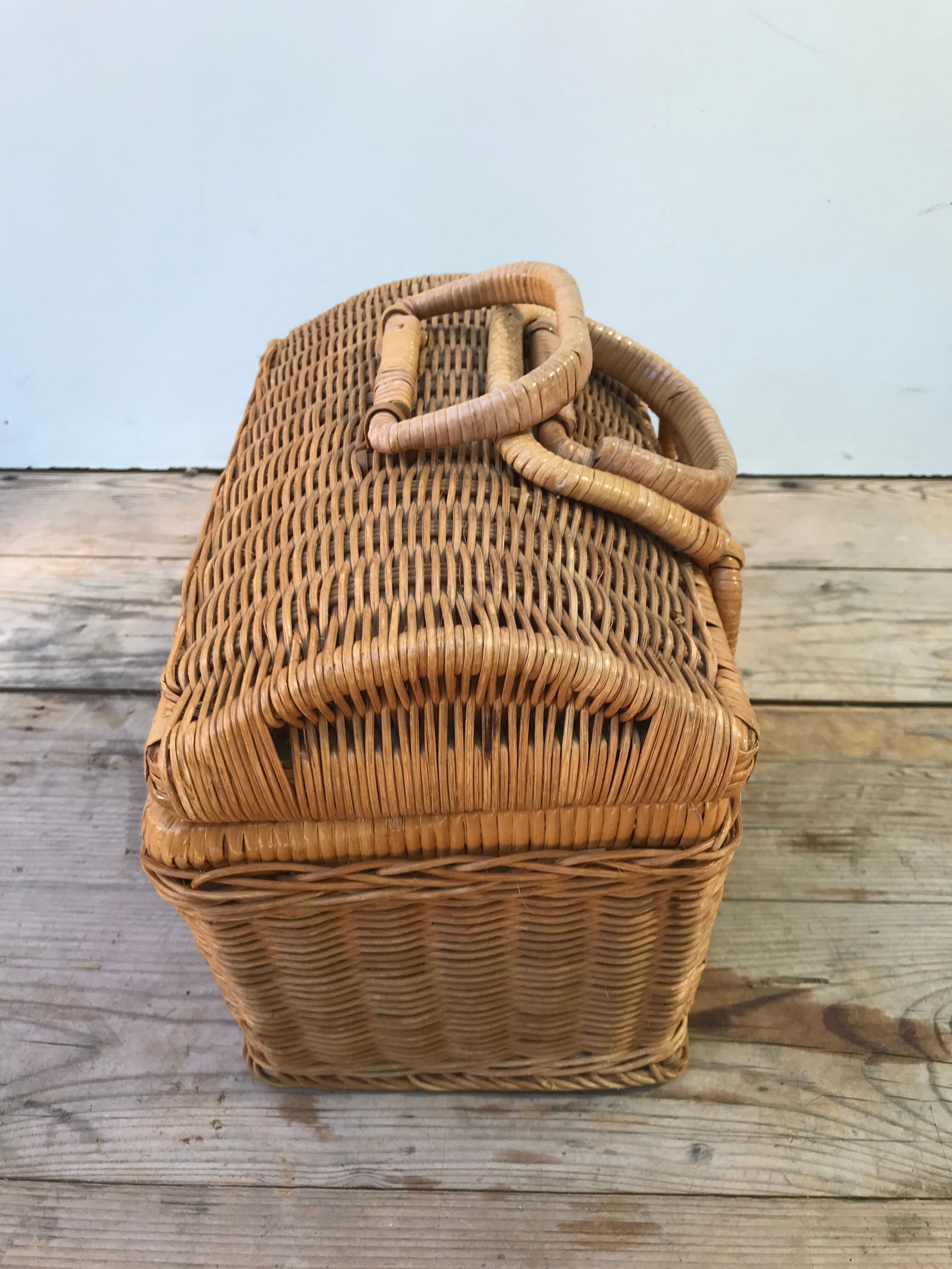 Ancien panier malle années 70 vintage