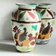 Italian Majolica Vases with Dragon Motif
