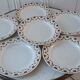 Set of 6 dessert plates Gien early twentieth century