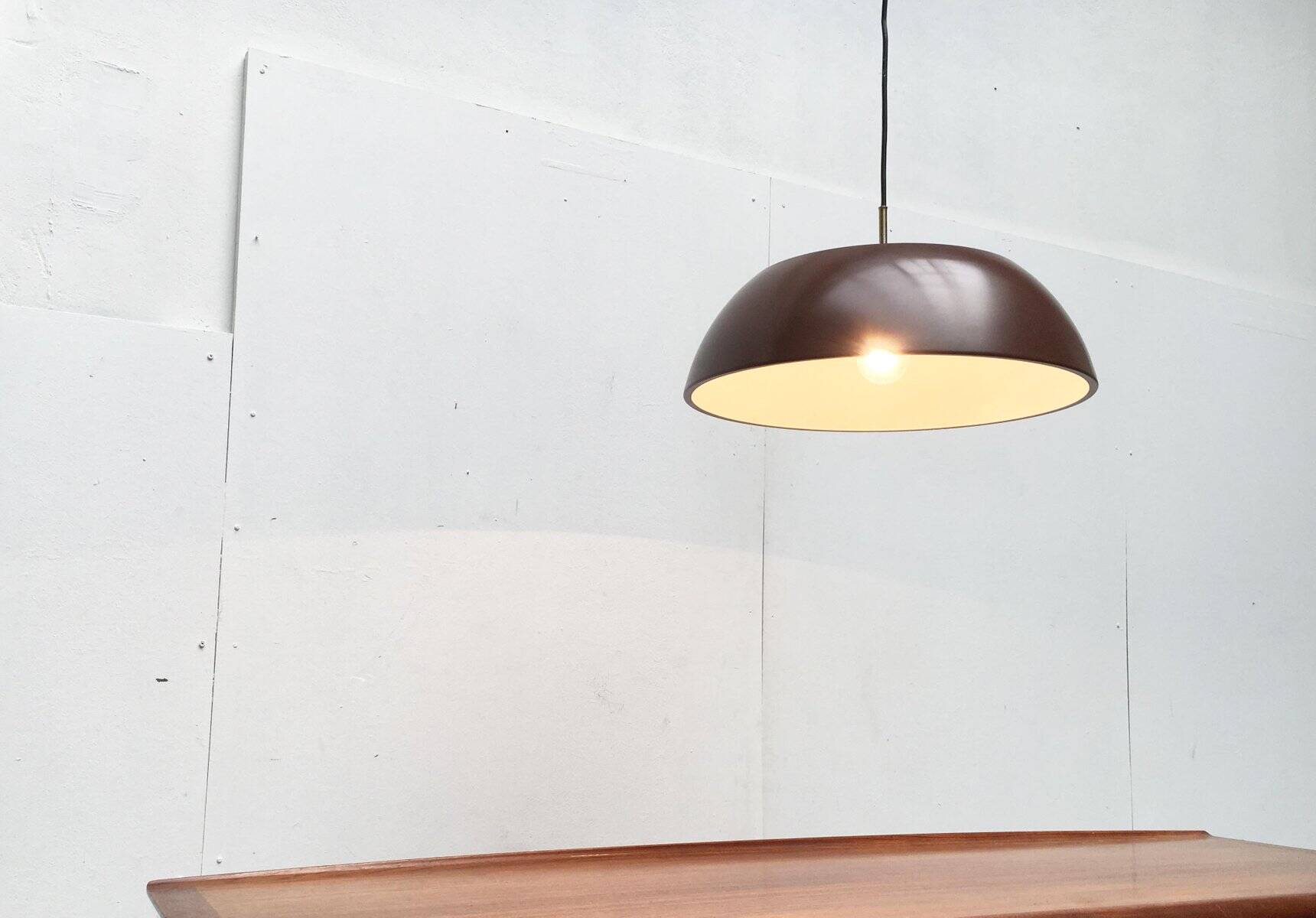 Vintage Danish suspension light Frederiksdal by Poul Lund-Jensen Holmegaard